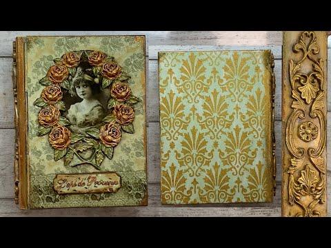 Vintage. Decoupage. Book Box Decor. Винтаж. Декупаж. Декор шкатулки книги.