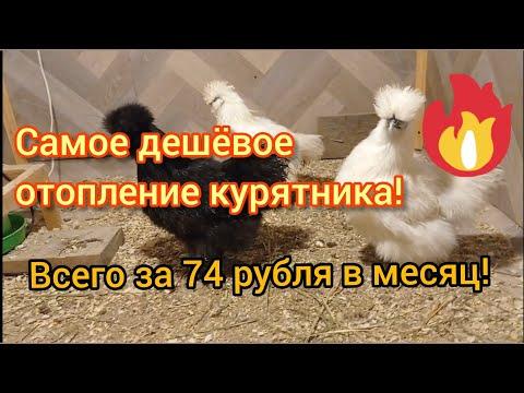 Как дёшево отопить курятник!